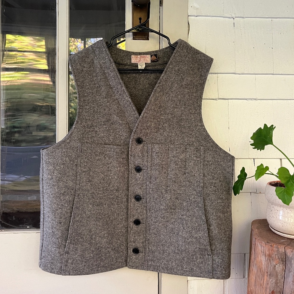 Vintage Filson Mackinaw 100% Virgin Wool Vest
